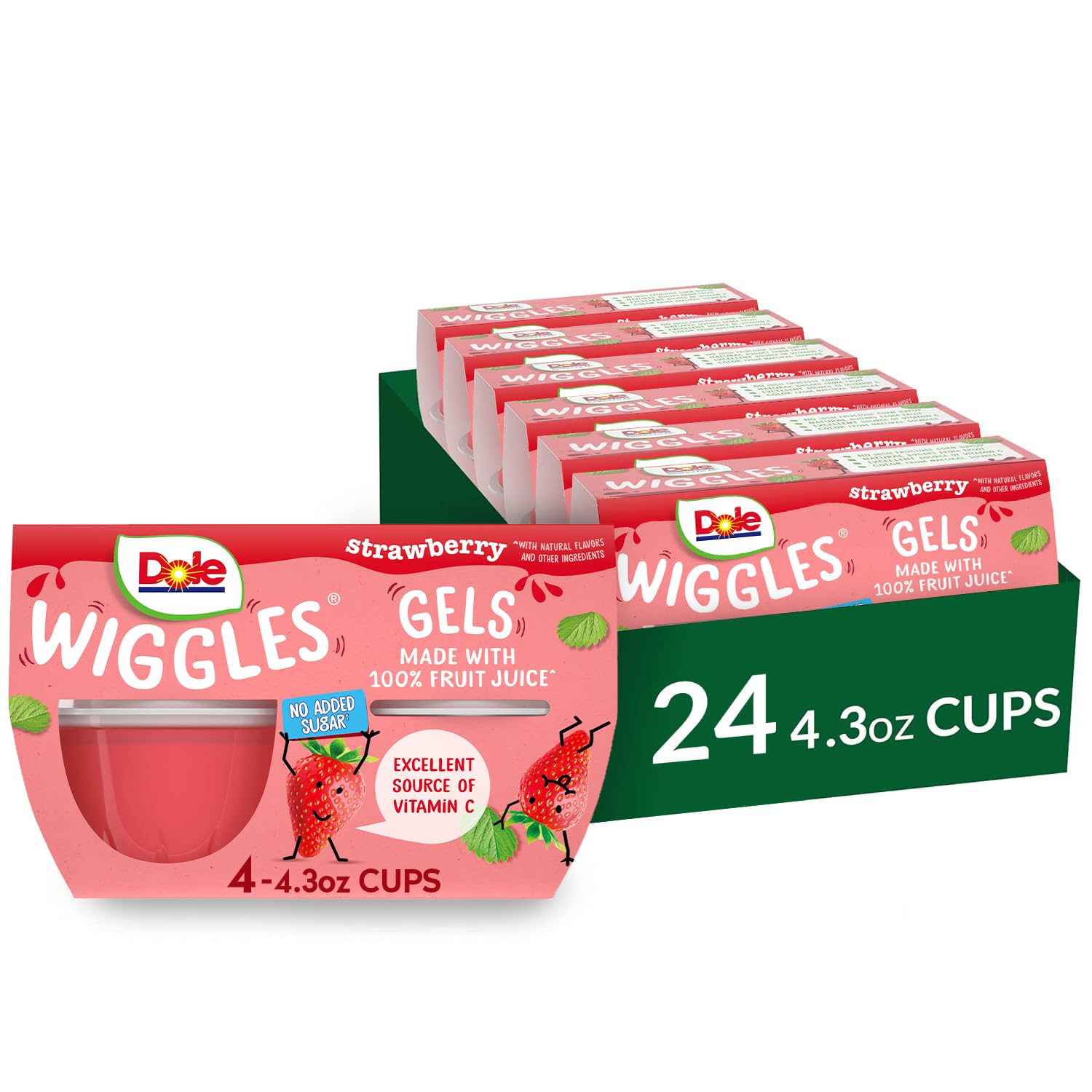 DoleWiggles Strawberry Fruit Juice Gels