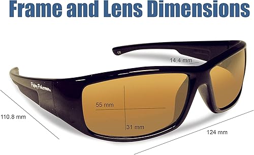 Miniatura 2 de Flying Fisherman Gaffer Jr. - Gafas de sol polarizadas con bloqueador UV AcuTint para pesca y deportes al aire libre