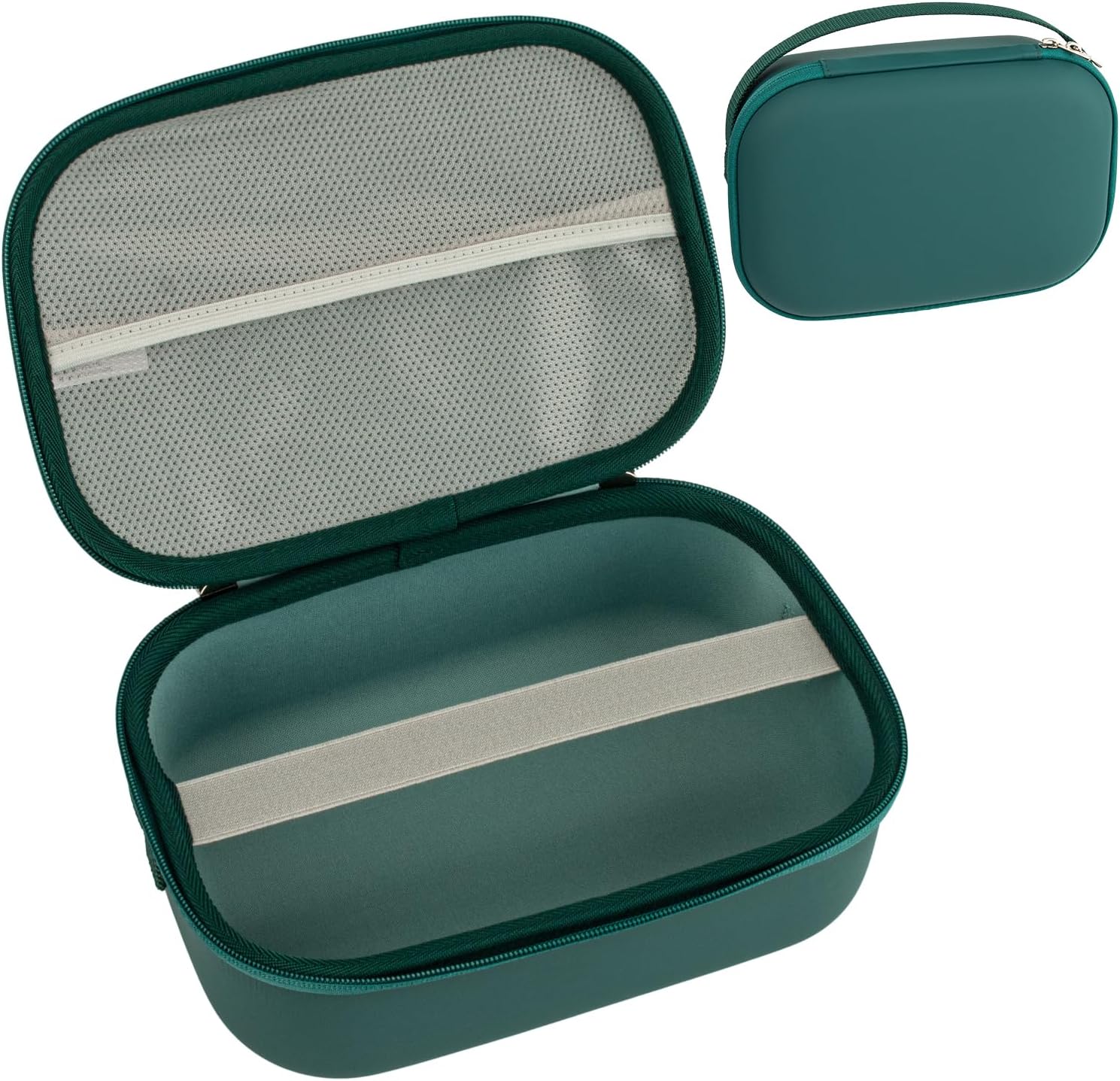 Breast Pump Carrying Case Compatible with Willow,Momcozy,Elvie Wearable Breast Pumps,Hard Shell Breast Pump Bag with Wrist Strap,Hands-Free Pump Carrying Case and Storage for Travel(Holds 2 Pumps)