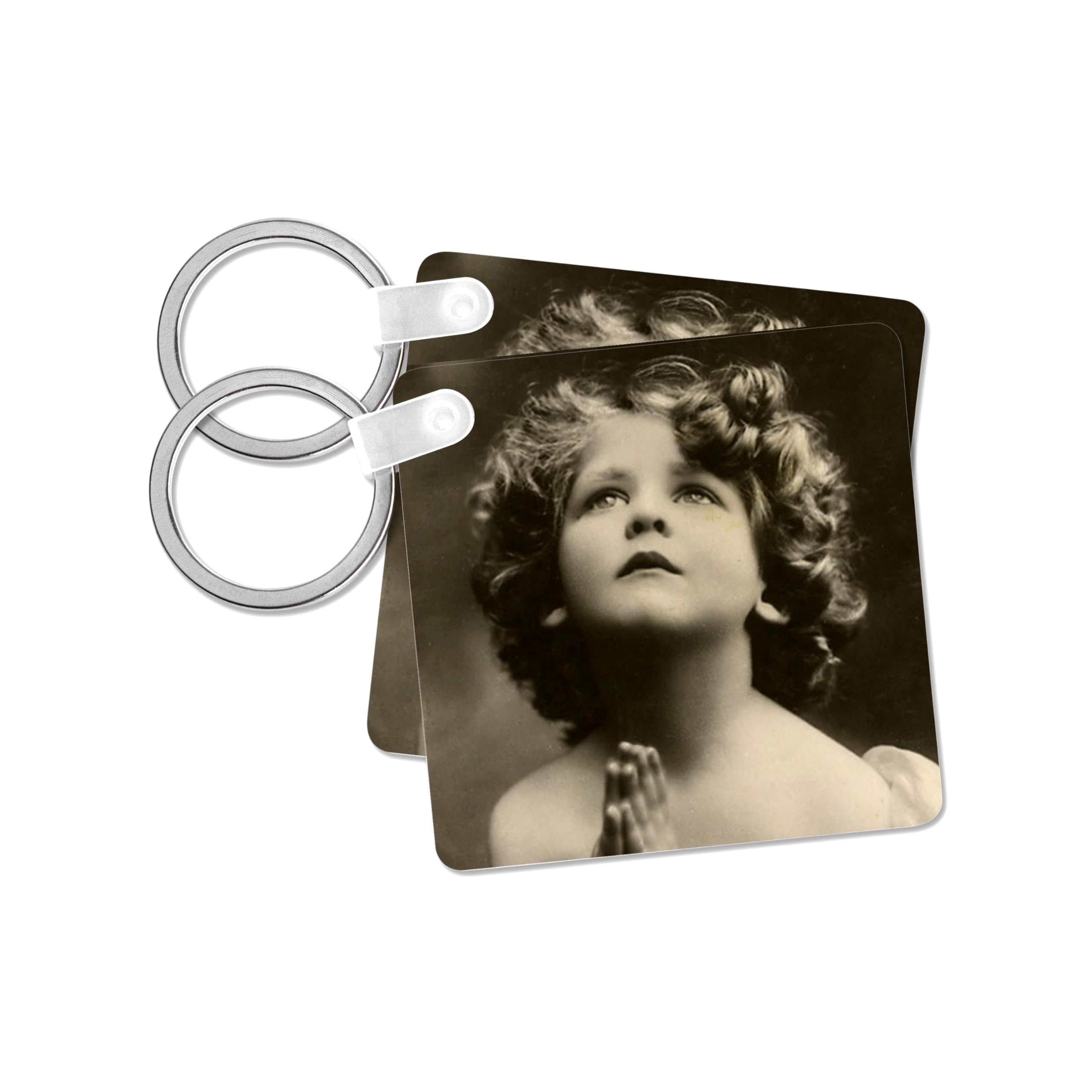 3dRose, Praying Child, set of 4 Key Chains