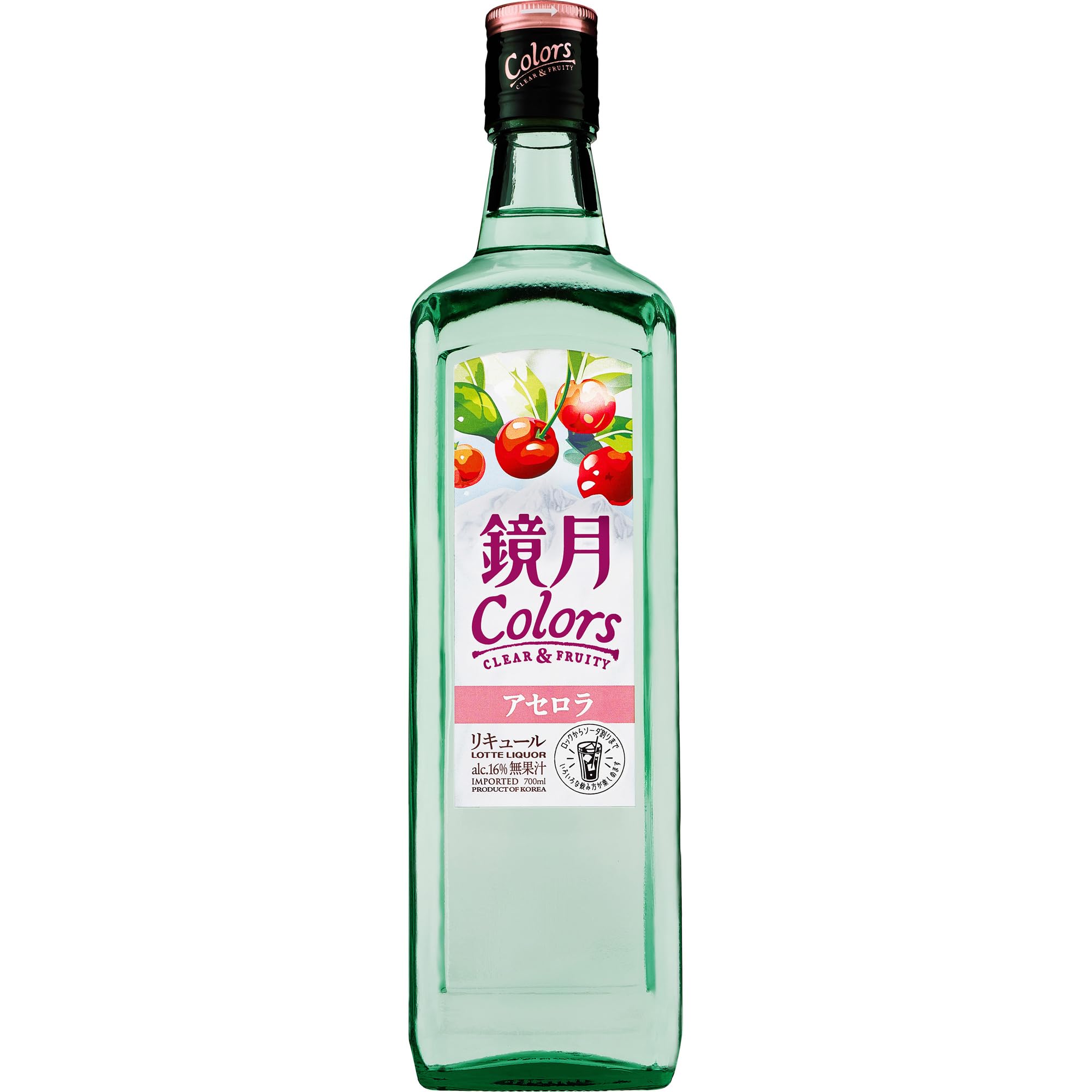 Amazon.co.jp: 鏡月 Colors アセロラ 700ml [サントリー 韓国