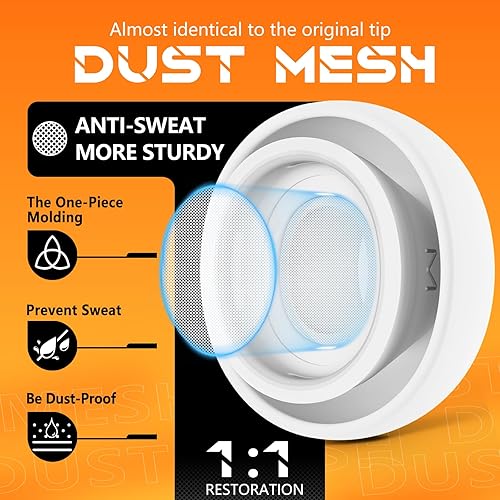 Miniatura 4 de 4 pares de almohadillas de repuesto para AirPods Pro de 21 generación con caja de almacenamiento portátil y bolígrafo limpiador, orificio de