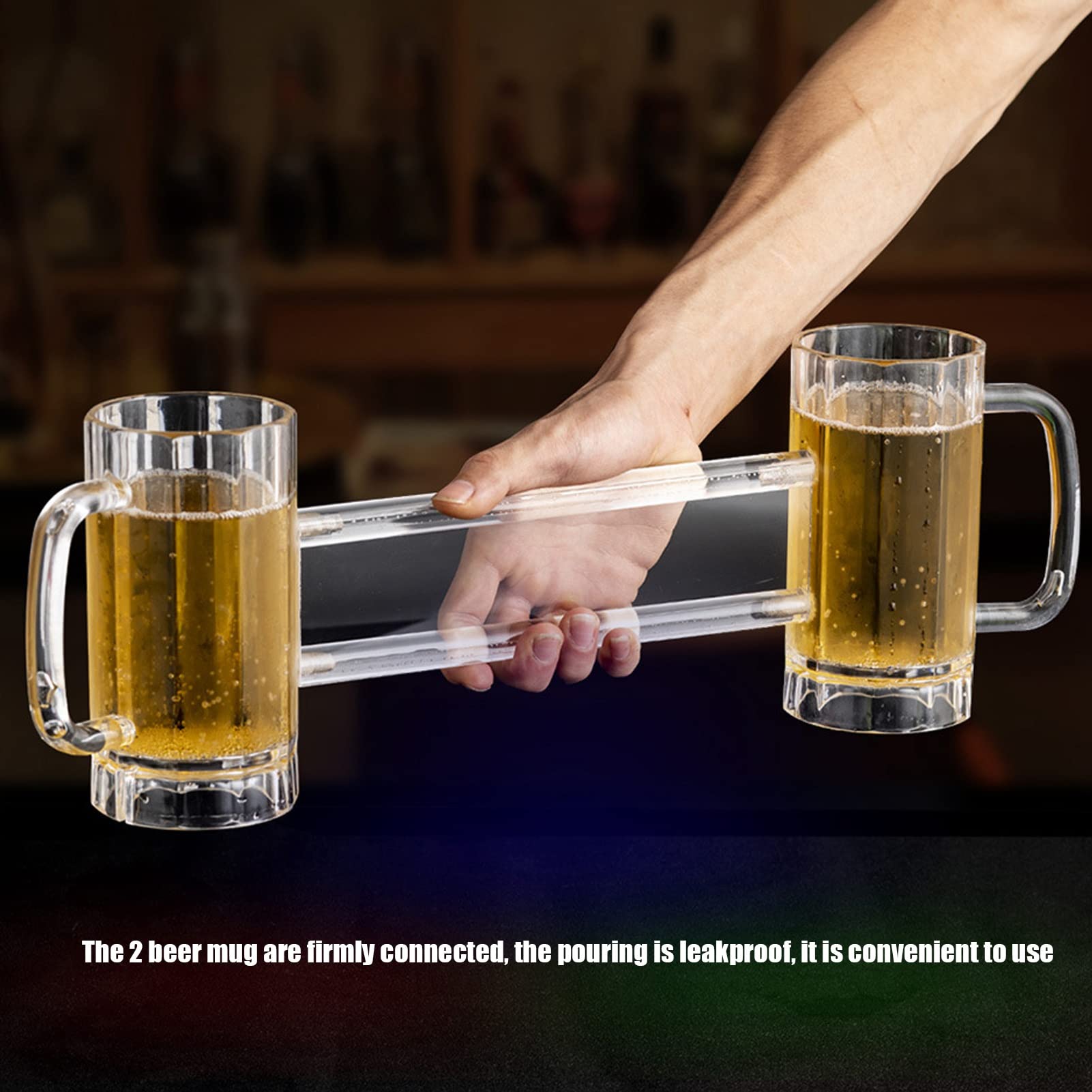 ビールジョッキアクリルライト、26cm Amazon.co.jp: ハンドル付きビールジョッキ アクリル スタイングラス
