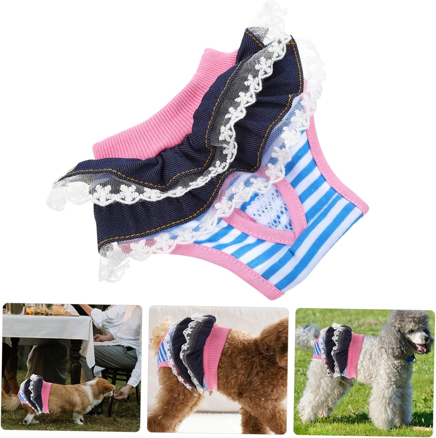 Female Dog Cotton Diaper Pet Underwear for Period Use Daily image 4