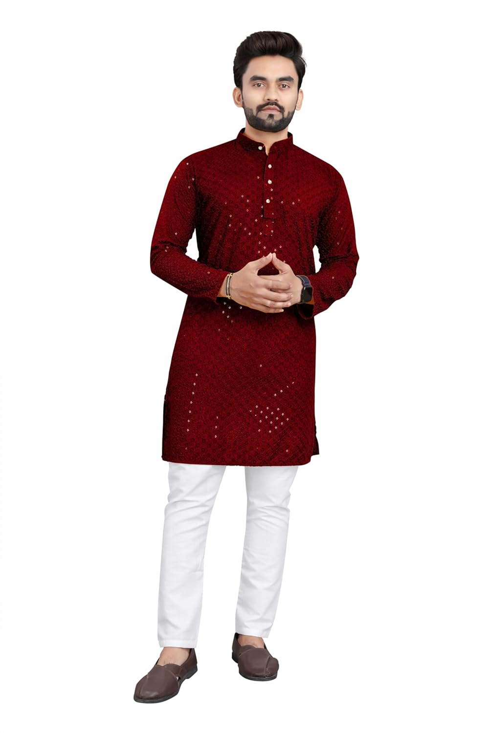 Trustous Tradition Men’s Kurta Pajama Set for Classic Style |LAKHNAVI KURTA SET WITH PYJAMA Trustous Tradition Men’s Kurta Pajama Set for Classic Style |LAKHNAVI KURTA SET WITH PYJAMA