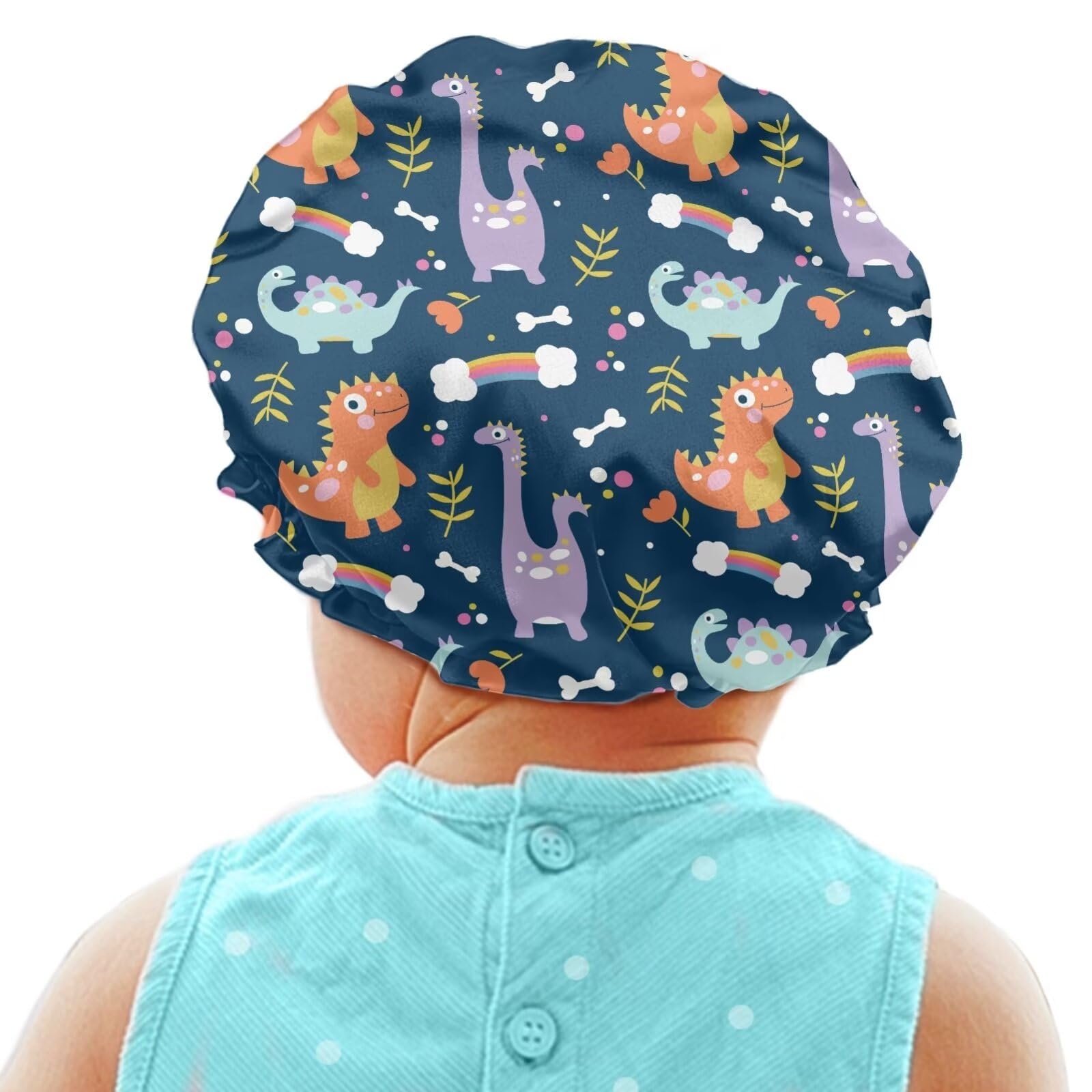 Babrukda Kids Satin Hair Bonnet for Sleeping, Sleep Cap Night Cap Beanie Hat
