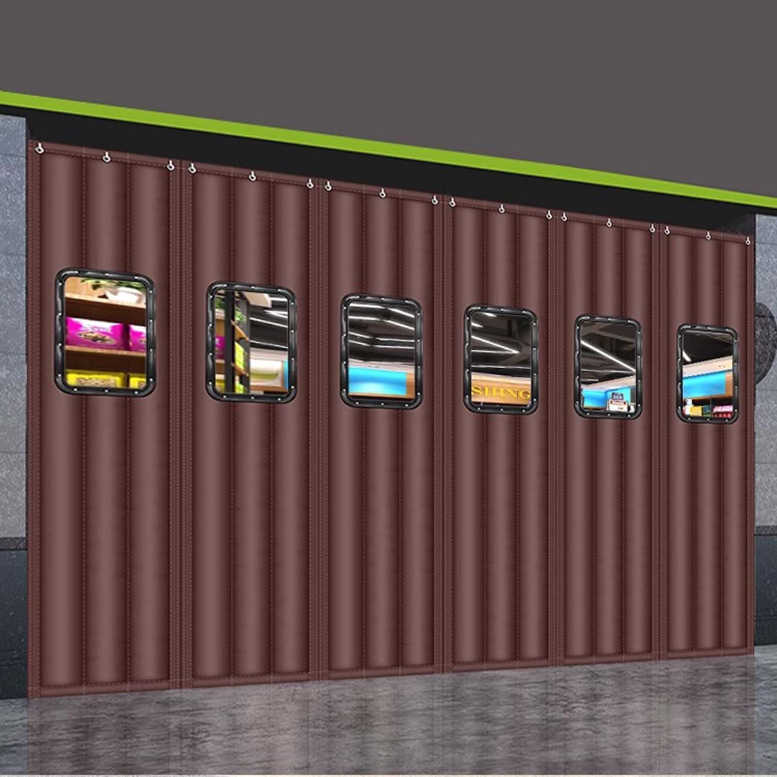 Tenda isolante resistente per porta, 120 x 200 cm, copertura termica per risparmio energetico, perfetta per garage, mansarda, magazzini, ingressi, resistente alle intemperie e riduzione del rumore