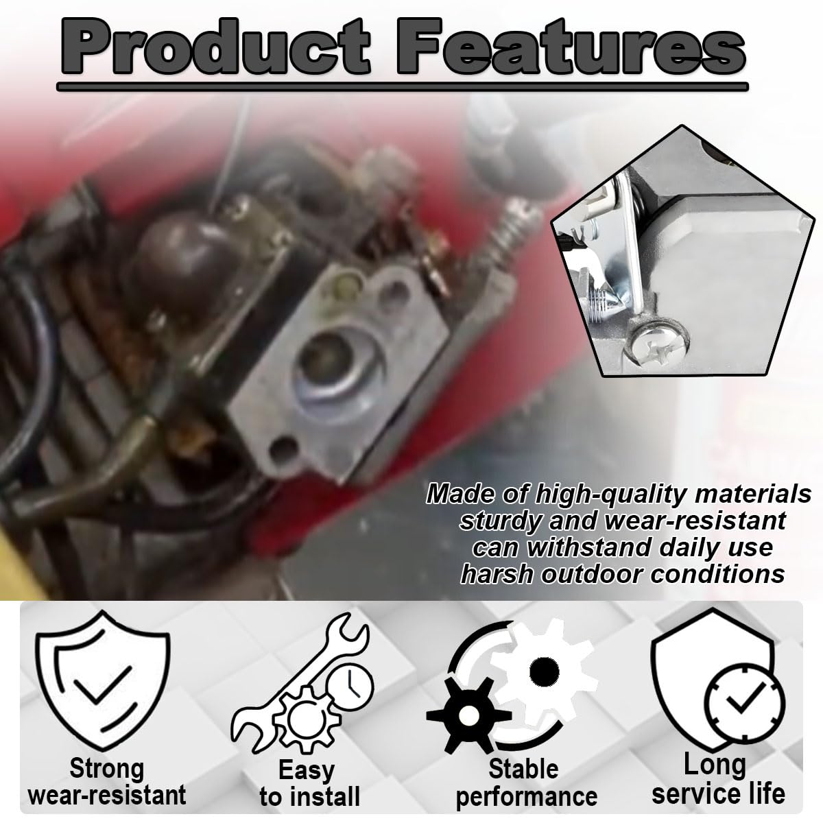 C1U-K82 Carburateur Mantis 7222 7230 7240 TC-210 Zama | 7240 7920 7924 C1U-K54A Motoculteur pour Echo TC-210 HC-1500 Cultivateur pour ZAMA C1U-K54A C1U-K17 C1U-K54