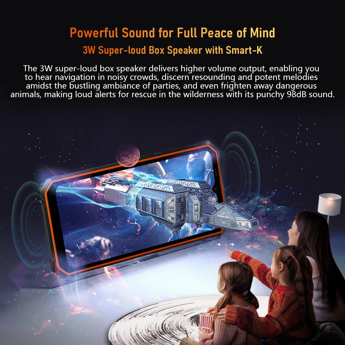 Blackview BV6200 Pro Outdoor Smartphone - 13000 MAh, 8+128 GB, Android 13, IP68/IP69K, 98 DB Lautsprecher