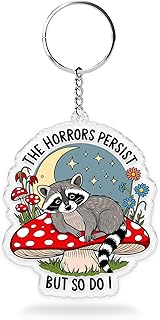 Dumpster Fire Response Team Keychains 2 Inches Funny for Key Handbag Backpack Acrylic Material