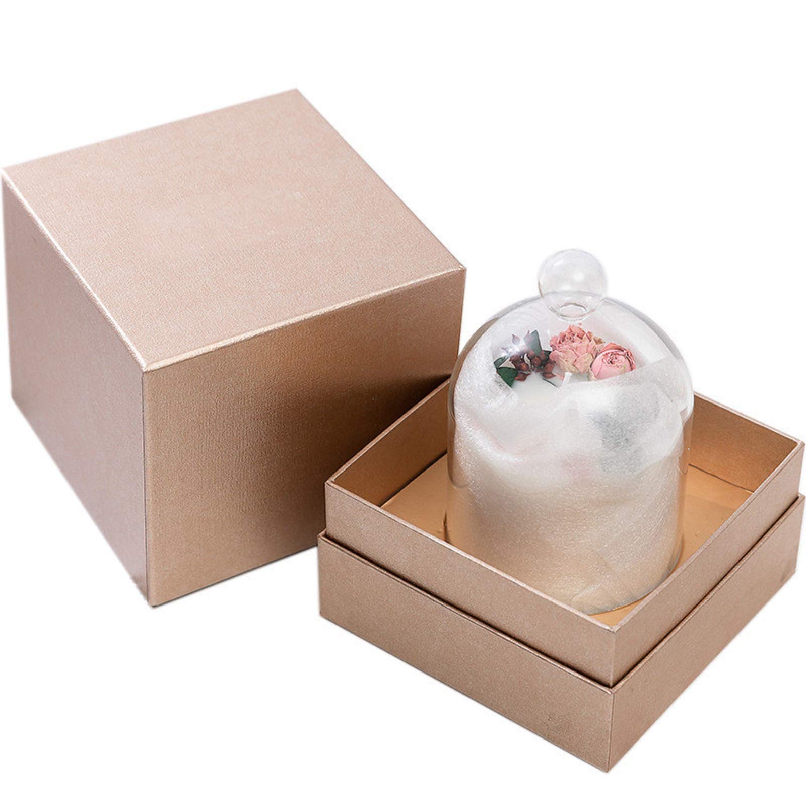 NP Household Scented Candles, Scented Candle，Scented Candle Gift Sets,Winter White Candle，Gifts for Ladies,Glass Cover with Tray， Autumn