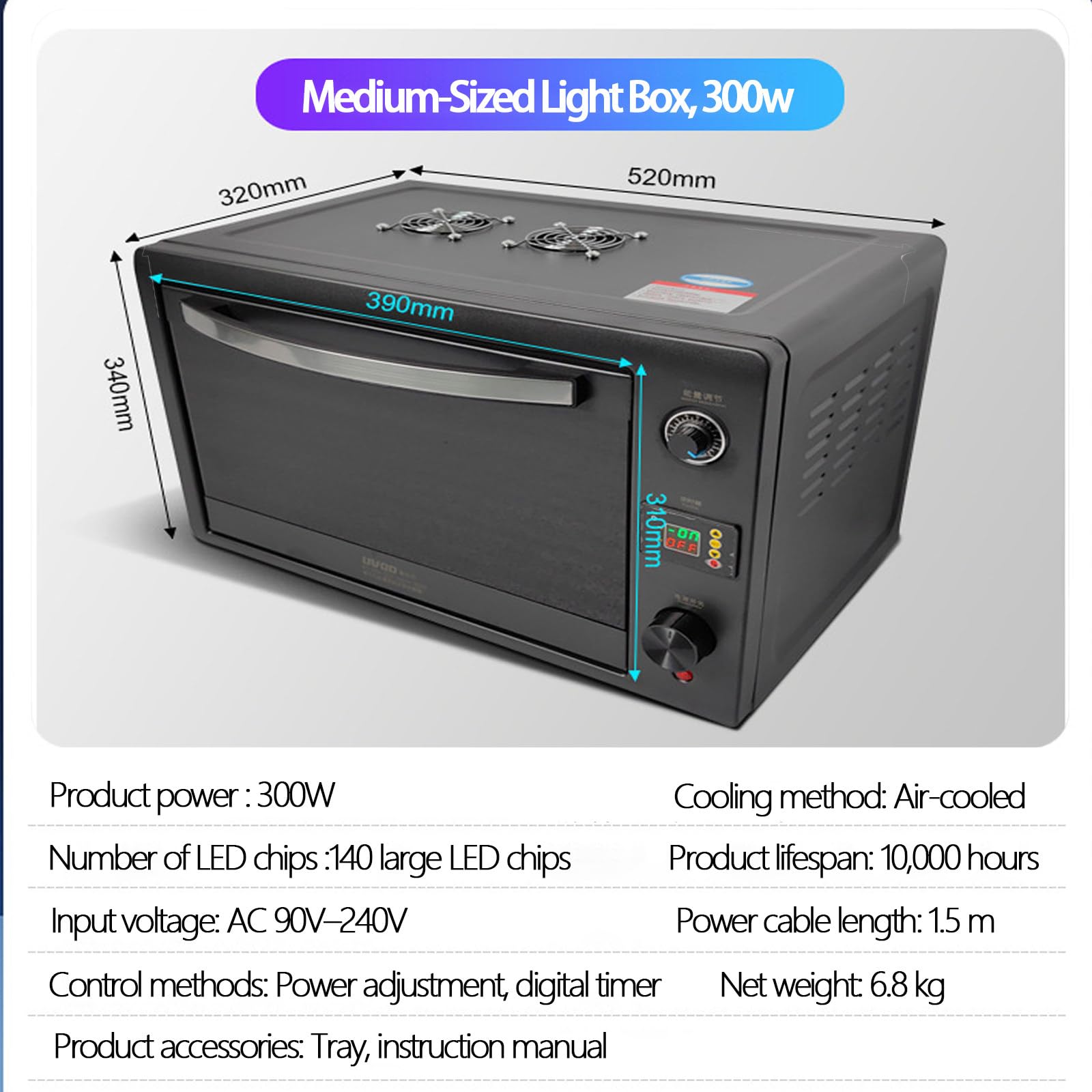 Camera di Polimerizzazione per Resina UV 300W