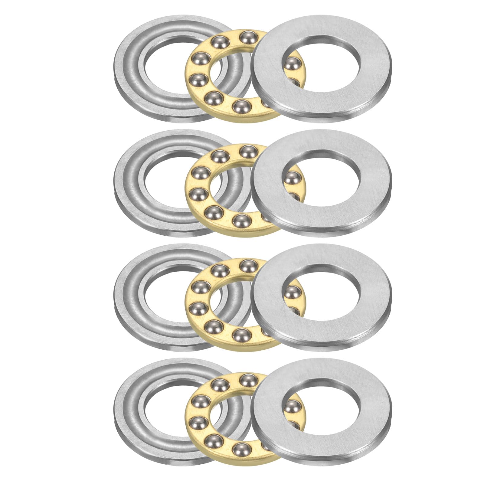 Miniature Thrust Ball Bearings - Chrome Steel, 8mm -10