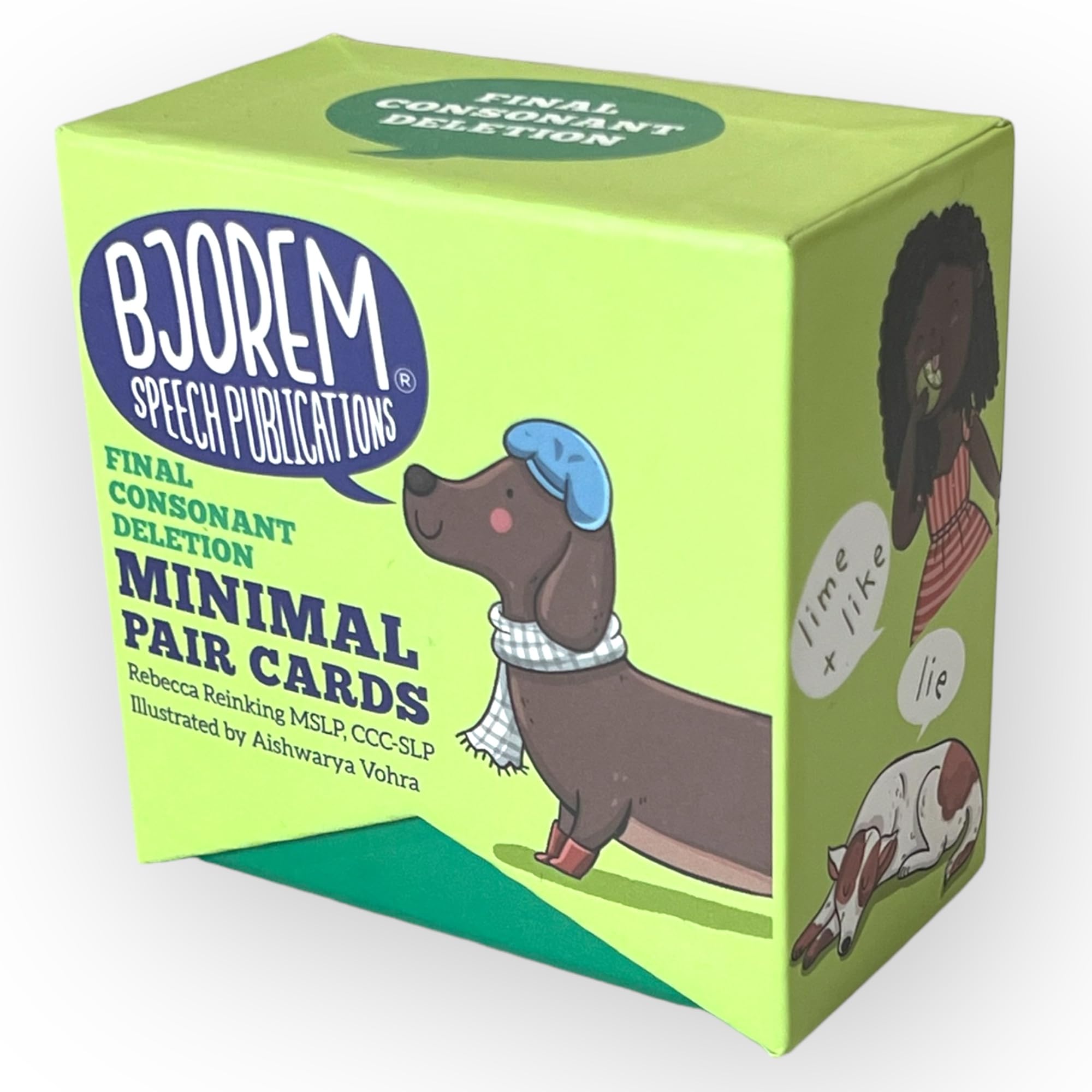 Bjorem Speech Minimal Pairs Final Consonant Deletion: Speech Therapy Cards for Children - Improve Articulation and Phonemic Awareness | Educational Materials | Speech Materials