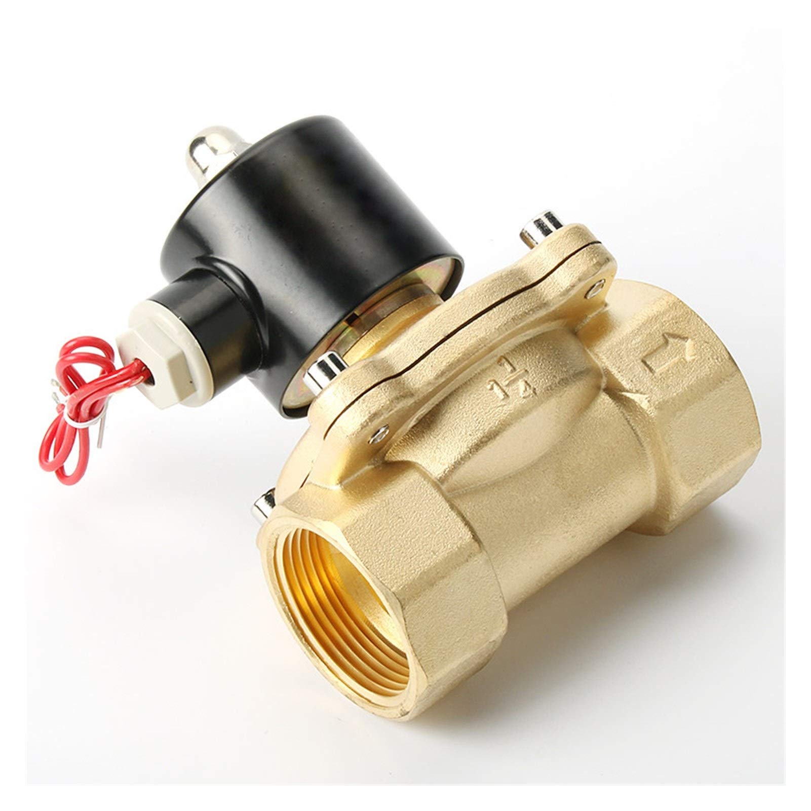 1/4" 3/8" 1/2" 3/4" 1" 2" de latón válvula solenoide eléctrico normalmente cerrado Válvula for el agua del aceite aire,Utilidad Universal(1",NPT)