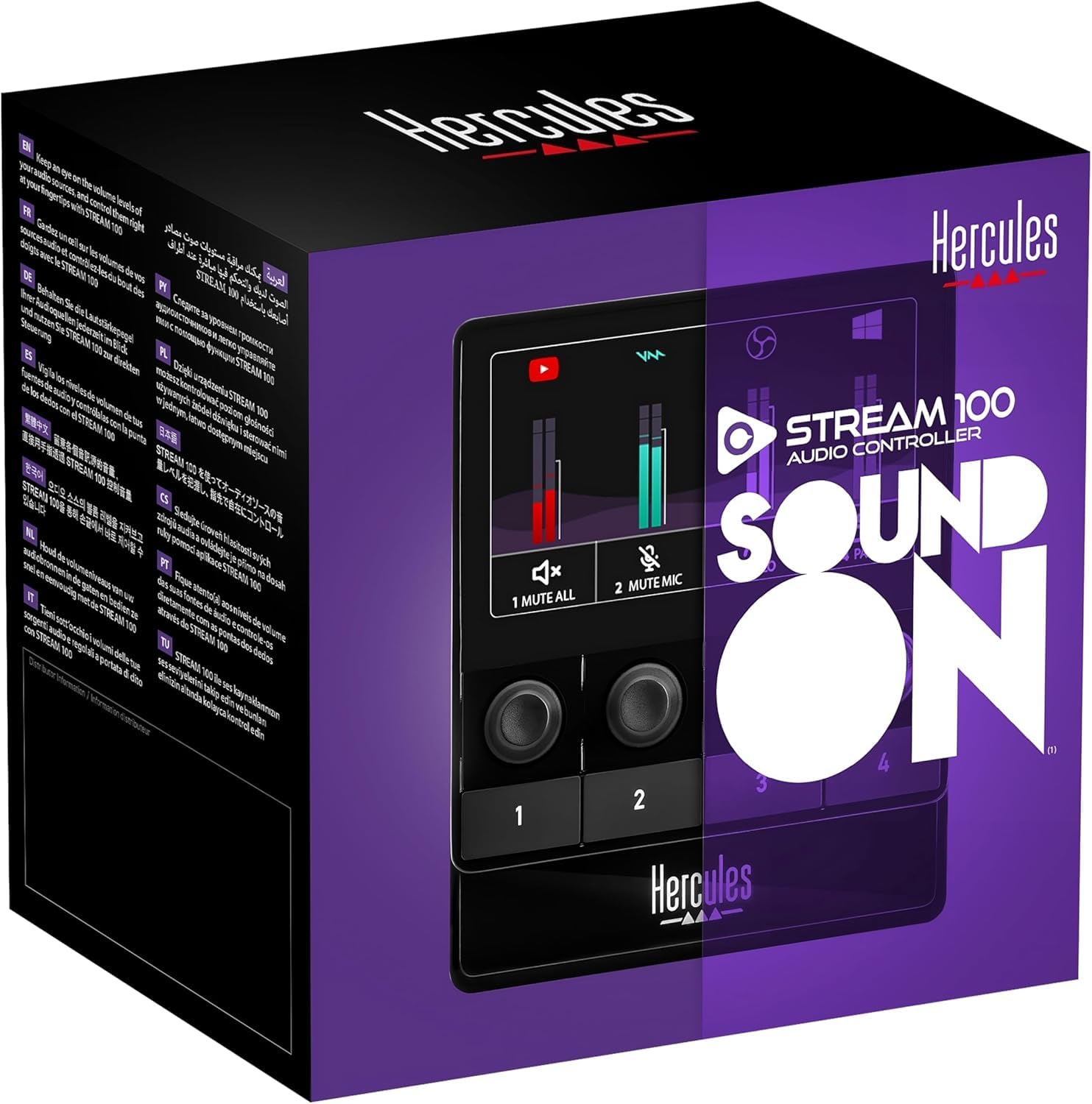 Amazon.com: Hercules Stream 100 Audio Mixer for Content Creators