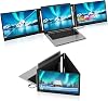 KPKUE 15.6 Laptop Screen Extender, FHD Monitor Extender, One Cable for Three Screen, Type-CUSB-A IPS Dual Screen Triple Monitor for 12''-16'' Laptop Support Wins, Mac, ChromeOS System