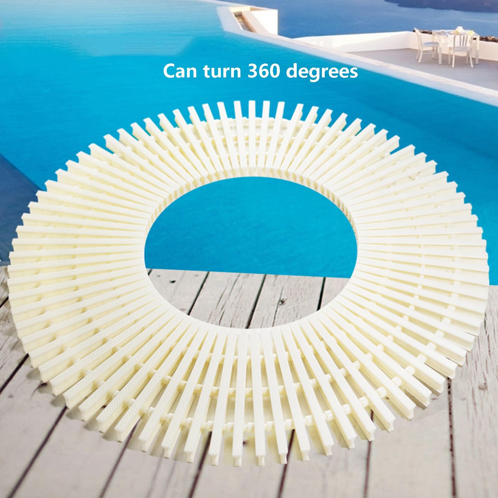 Rejilla De Drenaje De Desbordamiento De Piscina ABS, Rejilla De Drenaje De Plástico Resistente A Los Rayos UV, Rejilla De Desbordamiento De Canalón(9.8x39.3in,6pcs)