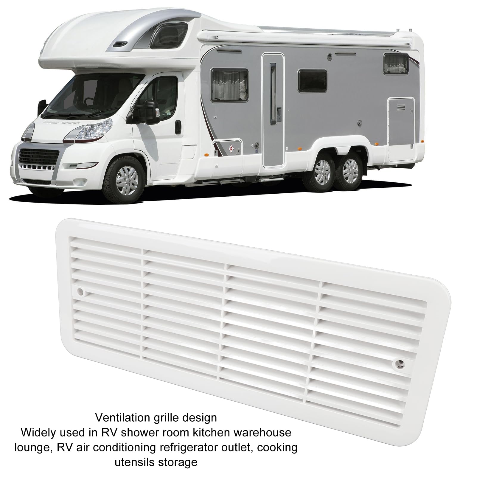 Akozon Ventilateur de Réfrigérateur RV 12v Trois Ventilateurs de Ventilation de Ventilation Latérale de RV Calme avec un Filet de Protection pour le Bateau de Yacht de Camping-car RV