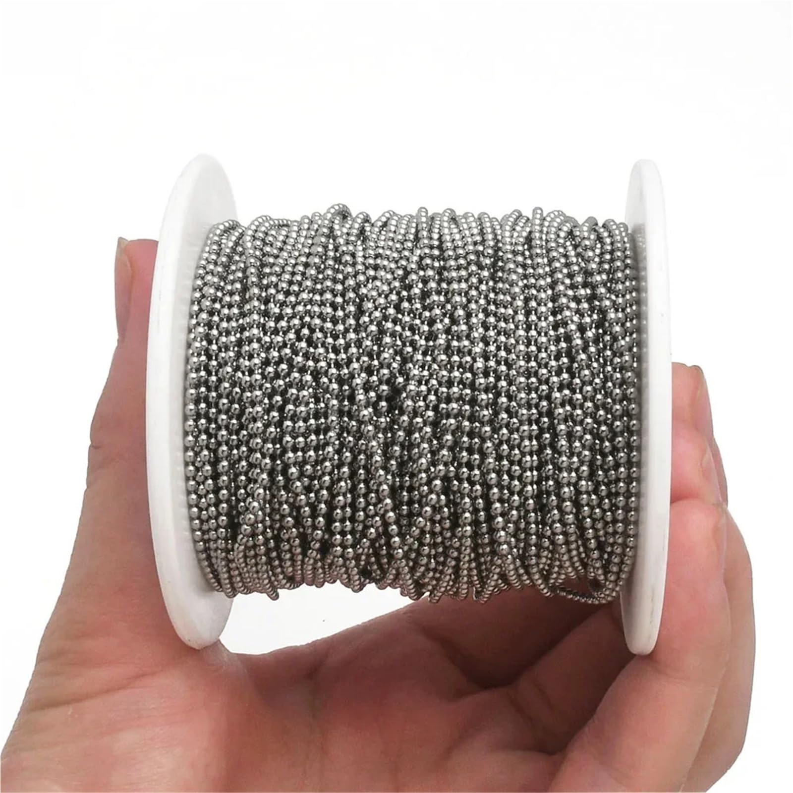 Łańcuszek kulkowy ze stali nierdzewnej 20M z koralikami 1,5 mm 2,0 4(Dia 1.5mm)