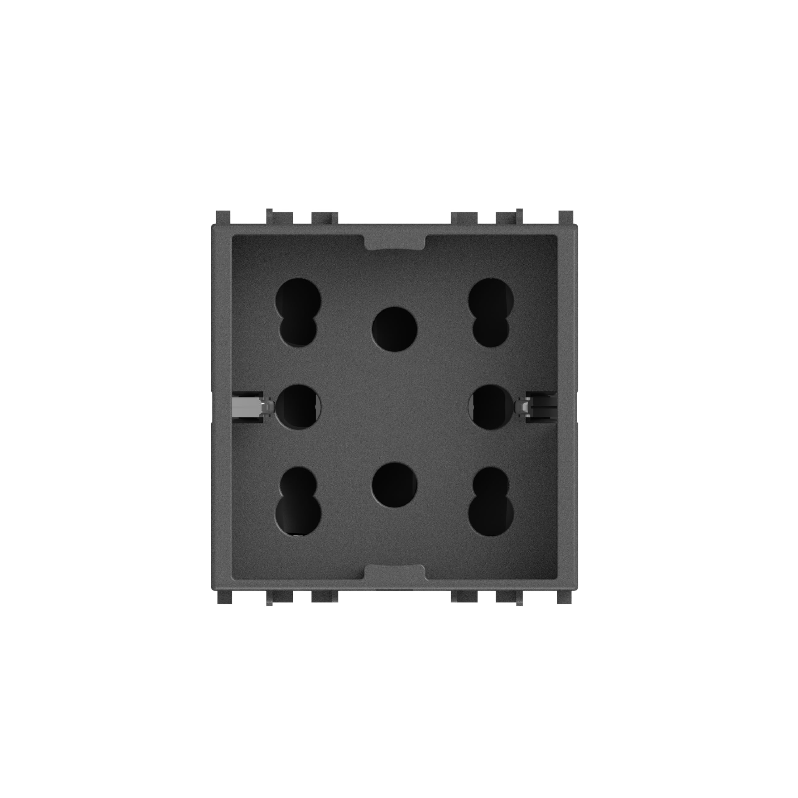 Presa Multipla 4box Side Per Vimar Arkè – 3 In 1: Una Schuko O Due Bipasso, 16A, Grigio