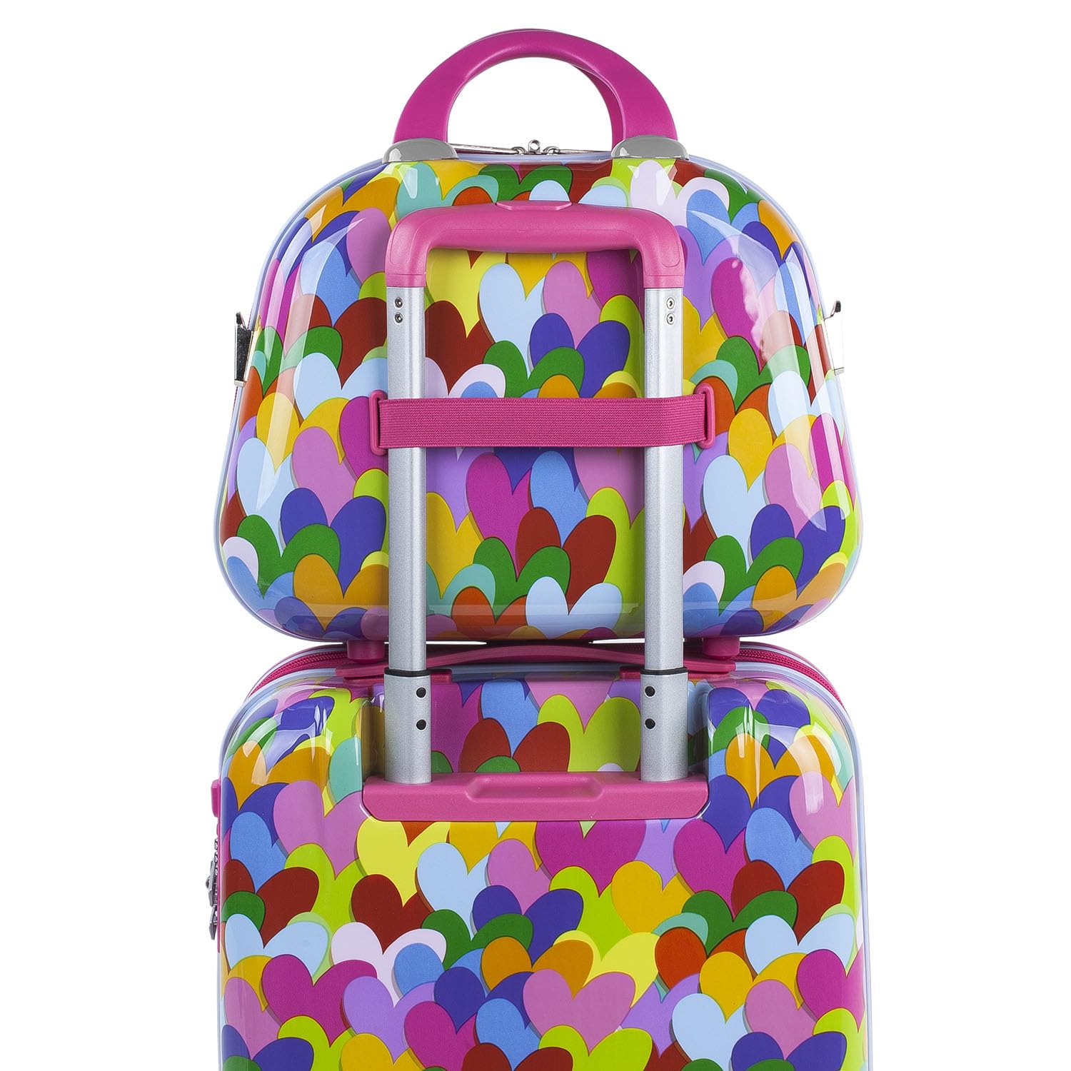 Agatha Ruiz de la Prada - Kosmetikkoffer Hartschale Groß, Beautycase Damen, Trolley & Handgepäck Koffer: Beauty Case Hartschale, Kosmetik Koffer, Kosmetiktasche Groß - Ideal für Reisen!, Fuchsia