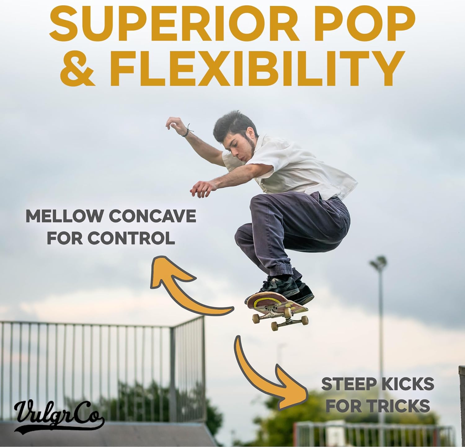 VulgrCo Custom Personalize Your Own Skateboard 31" X 8" Customized Upload Your Own Image Wall Art Skateable