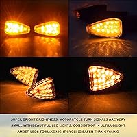 Vista 7 de 4PCS Mini Stalk Flecha Luz Motocicleta Señal de Giro Luces Luces Delanteras Luces Traseras Adecuado para todo tipo de locomotoras de 12V