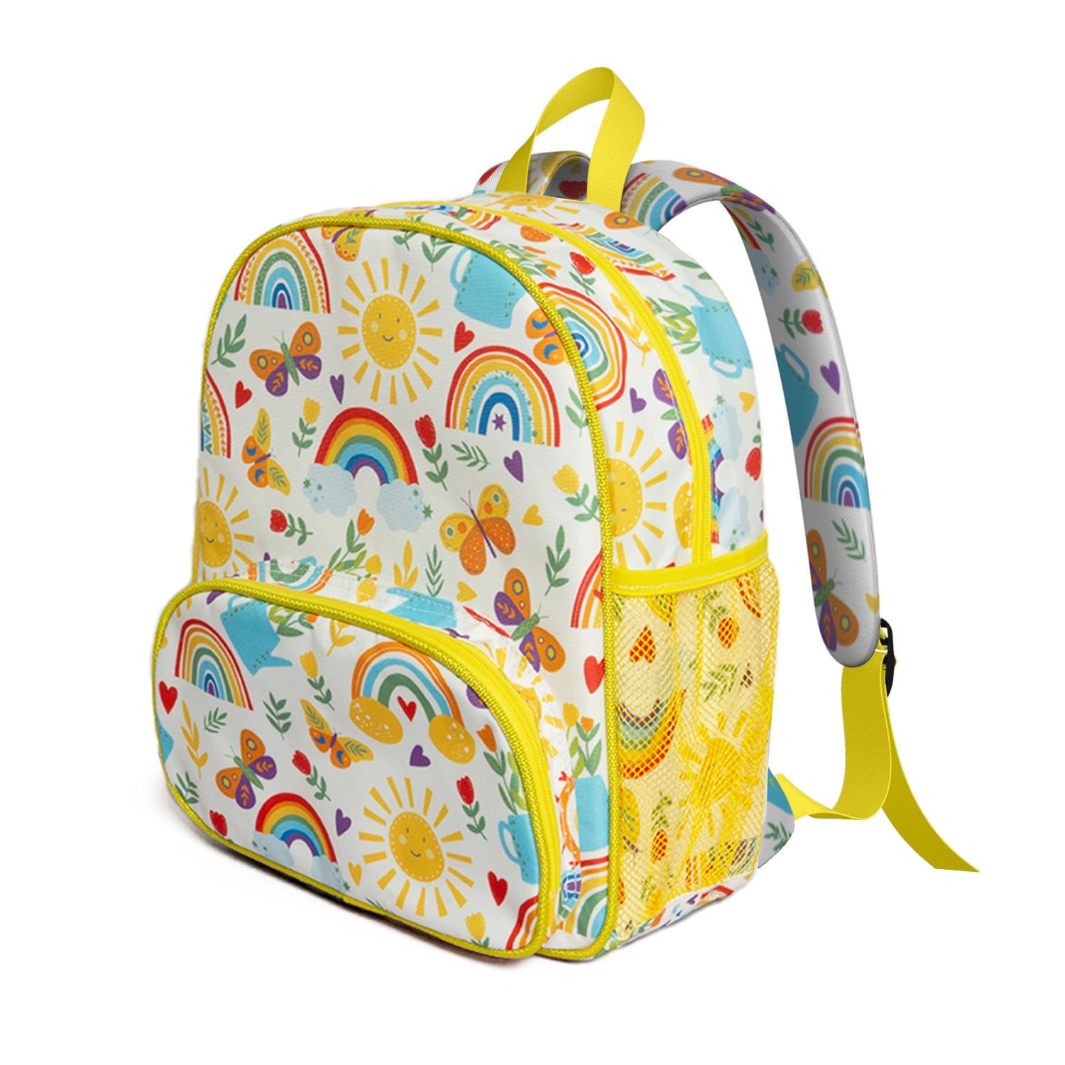 QXWREL Toddler Backpack for Girls 3-8: Preschool Kindergarten Backpack - Cute Kids Backpacks for Girls Boys-Sunshine