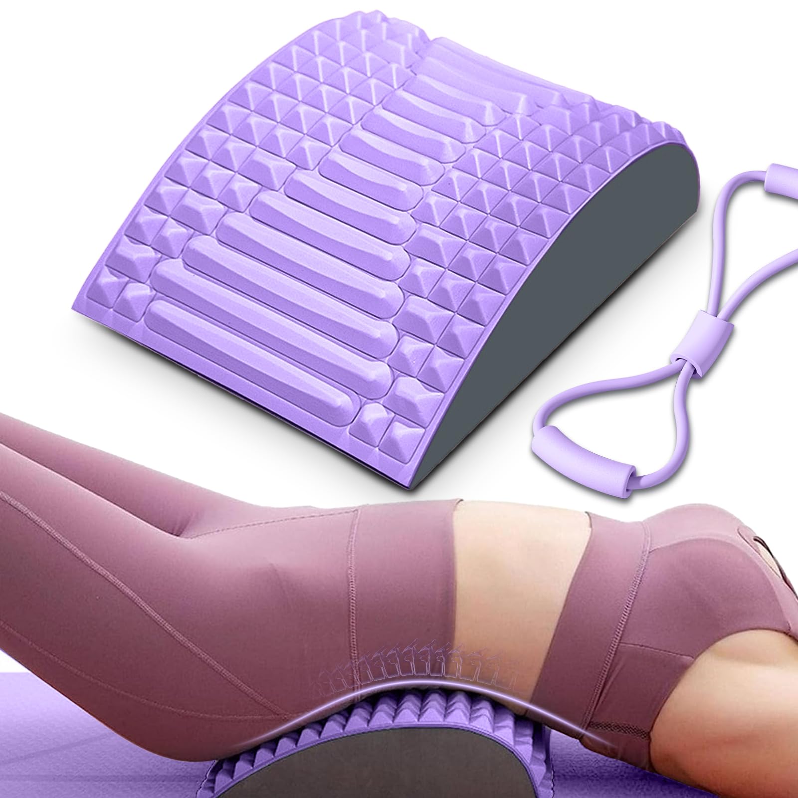 Acemend Back Stretcher for Lower Back Pain Relief Refresh Back Stretcher for Lower Back Pain Relief,Herniated Disc, Sciatica, Scoliosis As Gift for Girlfriend