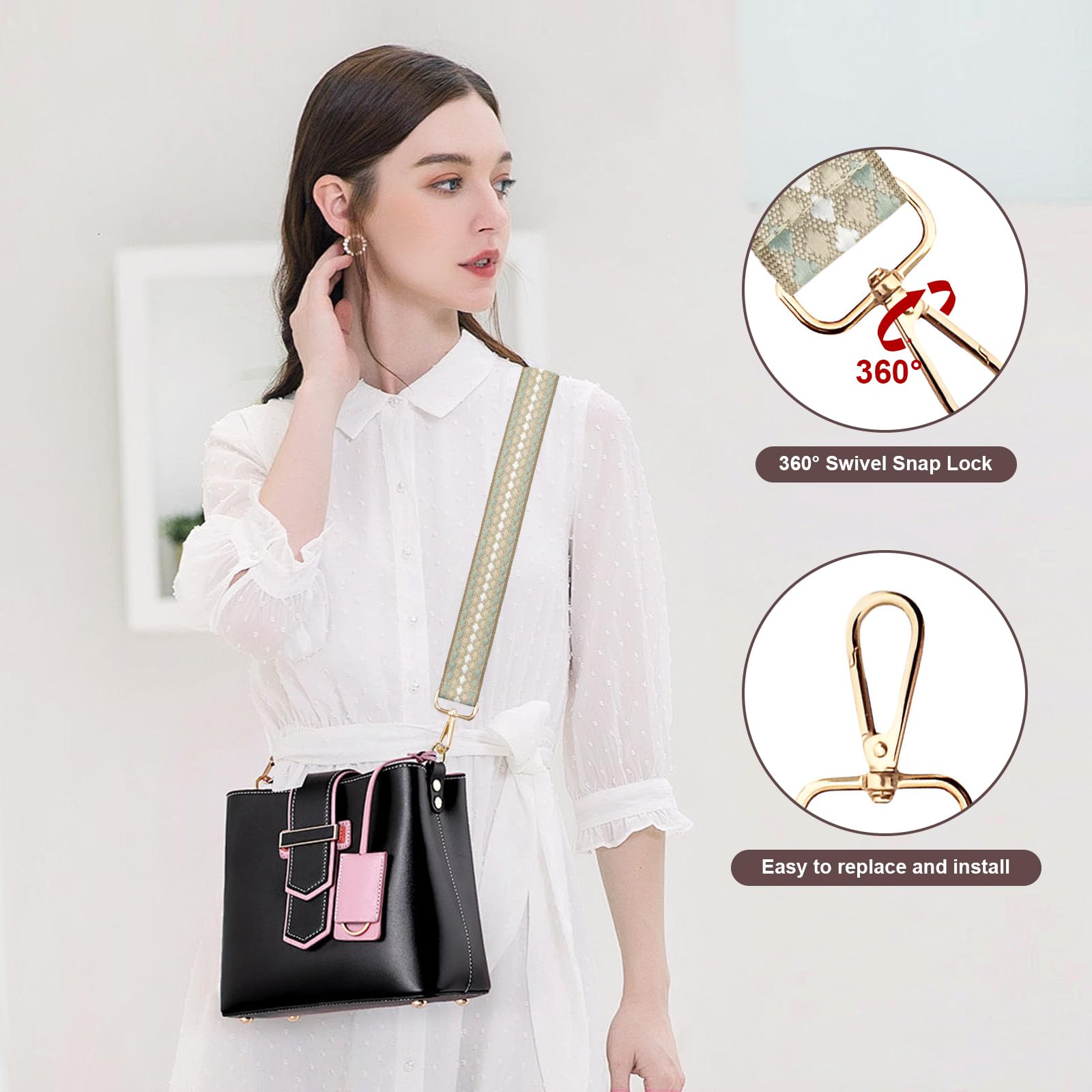 Long Keeper Wide Bag Strap - Image 3