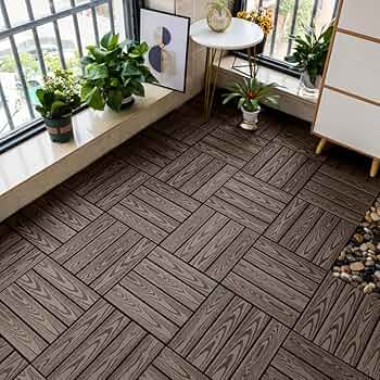 herbflower 人工木パネルQブラウン1箱+Qレッド1箱 60枚 herbflower