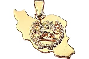 Imperial Lion & Sun Farvahar Necklace