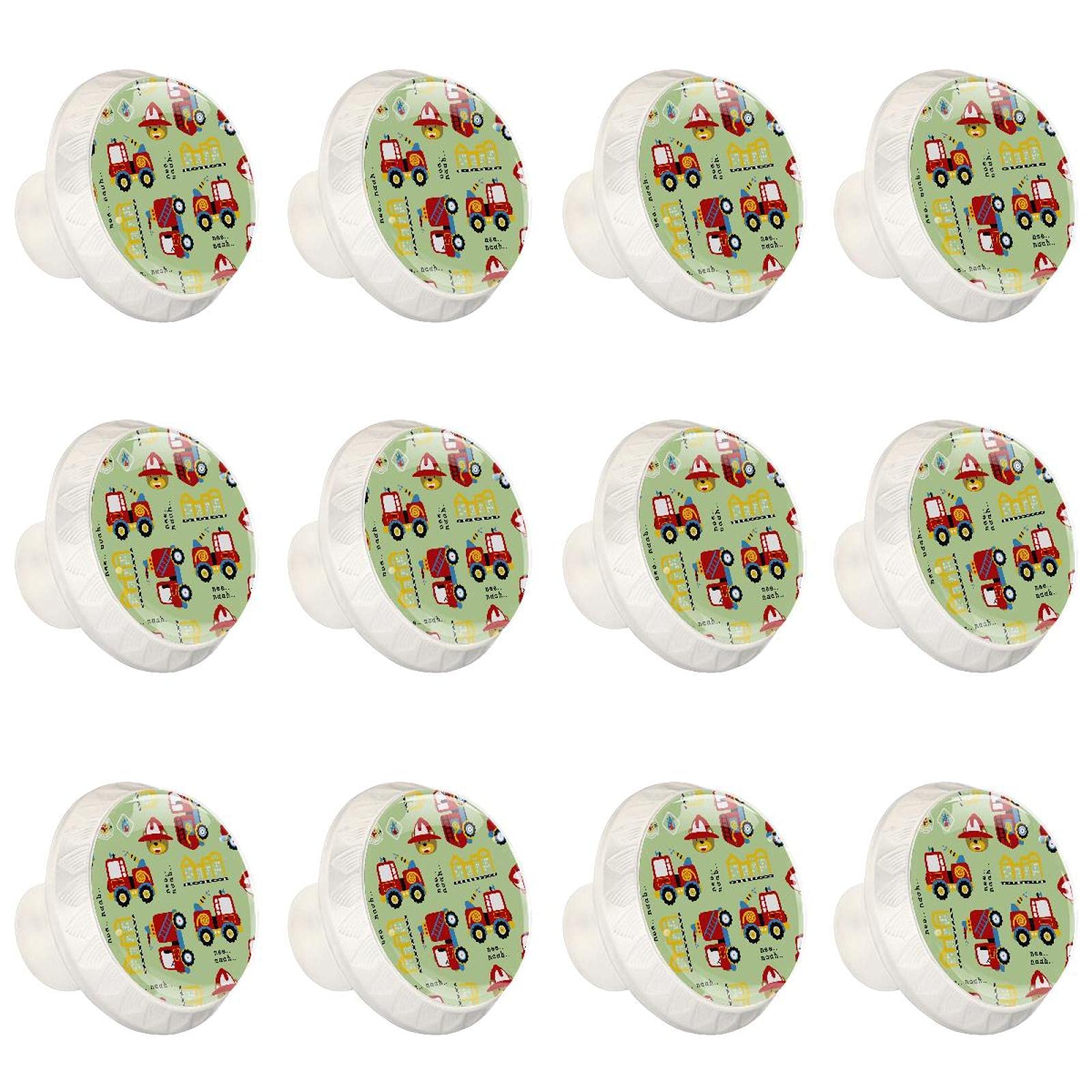 Boutons de tiroirs de placard commode poignées rondes en lot de 12 pièces