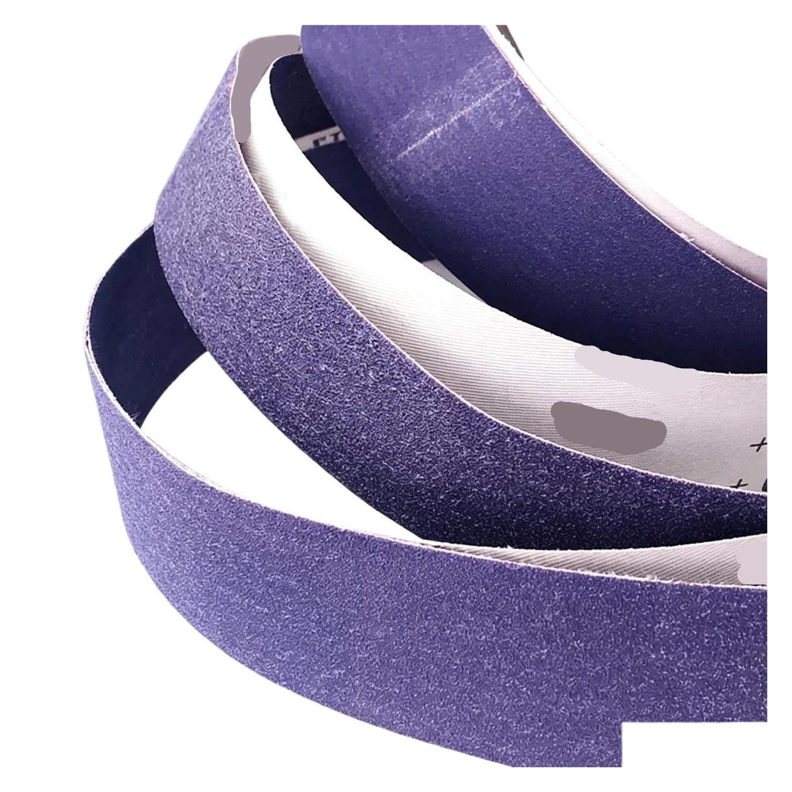 7 Stück 2 x 36 Zoll 726A weiches Schleifband mit Stoffrücken, 915 50 mm Schleifmittel(120)