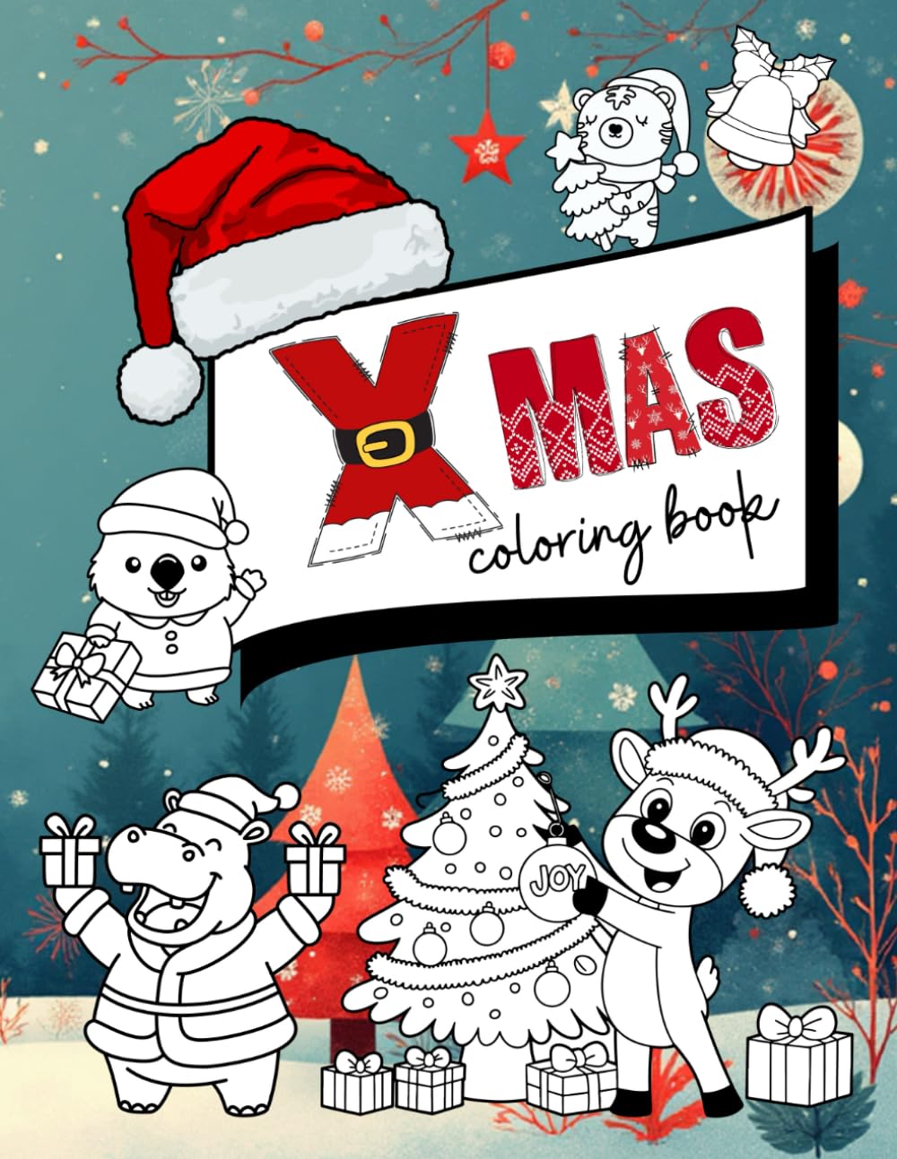 Christmas Coloring Book for Kids – Bold & Easy Holiday Fun!: age 3-10