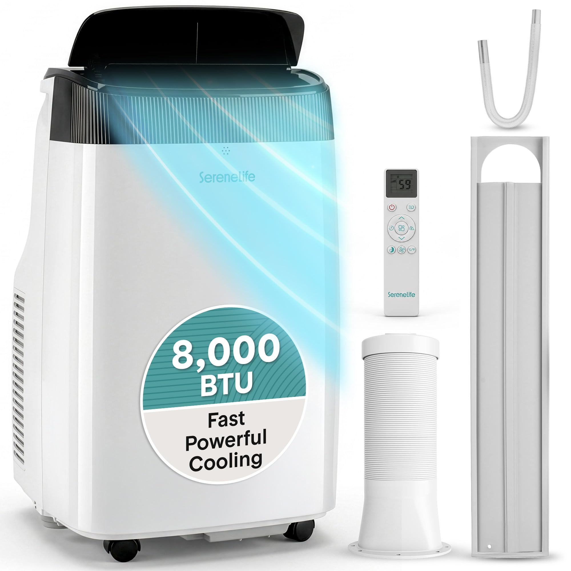 SereneLife Portable Air Conditioner 8000 BTU