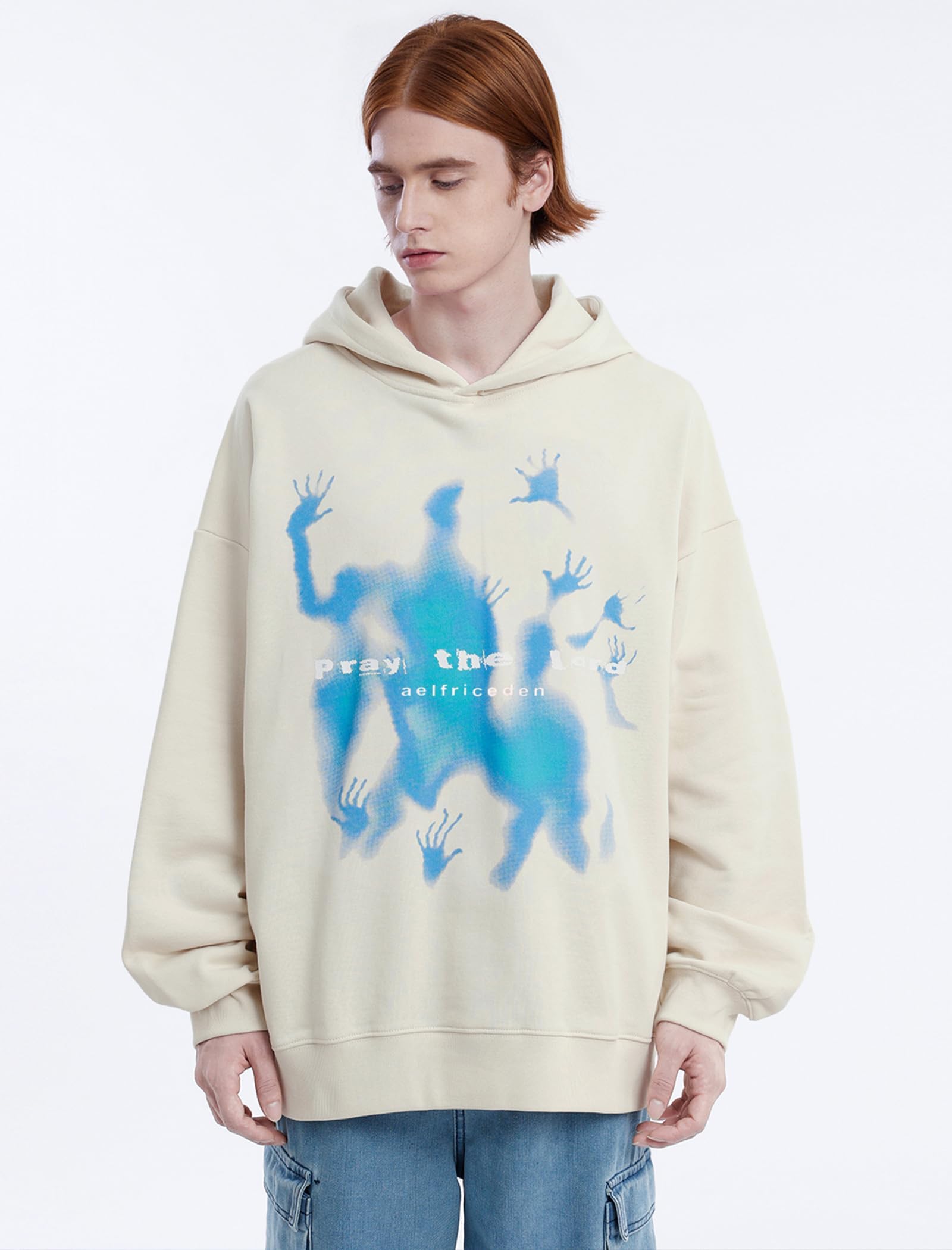 Aelfric Eden Felpa Oversize con Cappuccio Uomo Sweatshirt Maglia di Tuta Pullover Cotone Manica Lunga Hip Hop Hoodies Autunno Invernale Moda Unisex