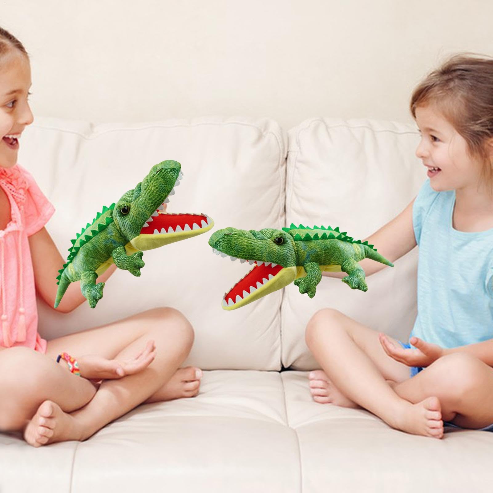 Marionnette à Main Crocodile, Serpent Et Autres Animaux – Bouche Mobile En Peluche, Jouet éducatif Et Interactif Pour Enfants