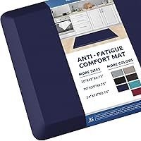 Vista 48 de KitchenClouds - Tapete acolchado antifatiga, impermeable, antideslizante, para escritorio de pie, cocina, hogar, fregadero y oficina, 17.3 x 28 Gris