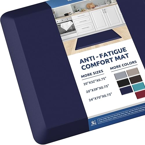 Miniatura 223 de KitchenClouds - Tapete antifatiga acolchado para cocina, impermeable, antideslizante, cómodo, para escritorio de pie, fregadero y oficina, 17.3 x 39