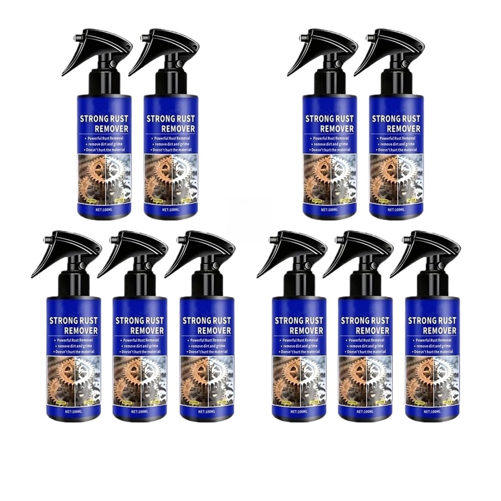 Spryskiwacz szyby czołowej Odrdzewiacz samochodowy czysty metal żelazny Prowder Auto rura wydechowa odrdzewiacz Spray środek do usuwania plam pielęgnacja piasty koła Pompa spryskiwacza(10pcs)