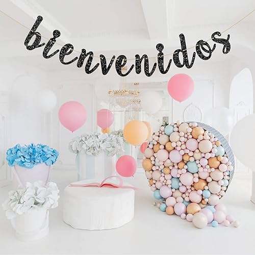 Miniatura 7 de INNORU Cartel de Bienvenidos - Decoración de fiesta mexicana de bienvenida - Cartel español para decoración de fiesta en el hogar - Suministros de