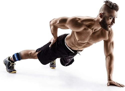 Miniatura 7 de Pesas de tobillo, 0.511.52345 libras, 1 par de pesas para muñeca, brazo, pierna para mujeres, hombres, niños, para entrenamiento de fuerza, correr,