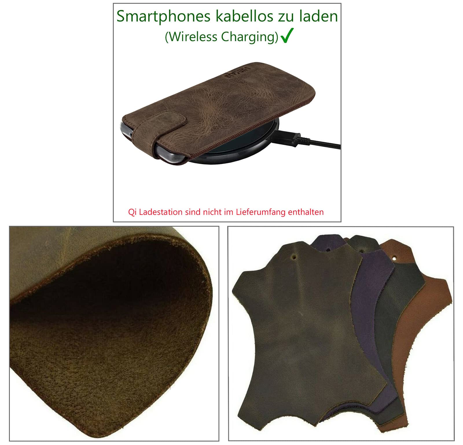 Suncase Etui Tasche kompatibel mit Samsung Galaxy S23 Plus 5G Hülle mit ZUSÄTZLICHER Case/Schale/Bumper Lasche mit Rückzugfunktion Handytasche Ledertasche Schutzhülle in antik-braun