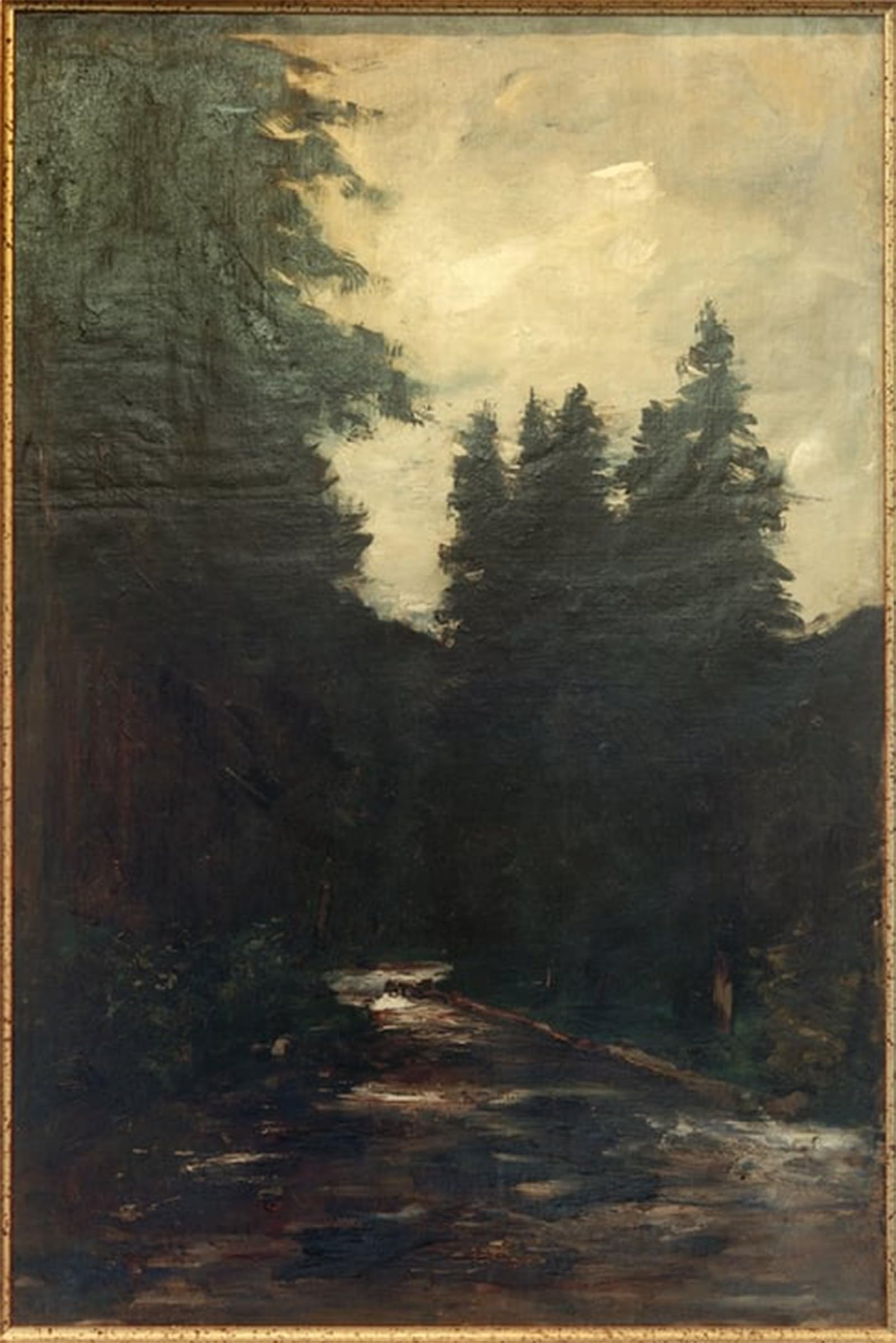 Cuadro sobre lienzo de Turingia por Lesser Ury para dar un toque clásico al dormitorio, 60x90cm 5