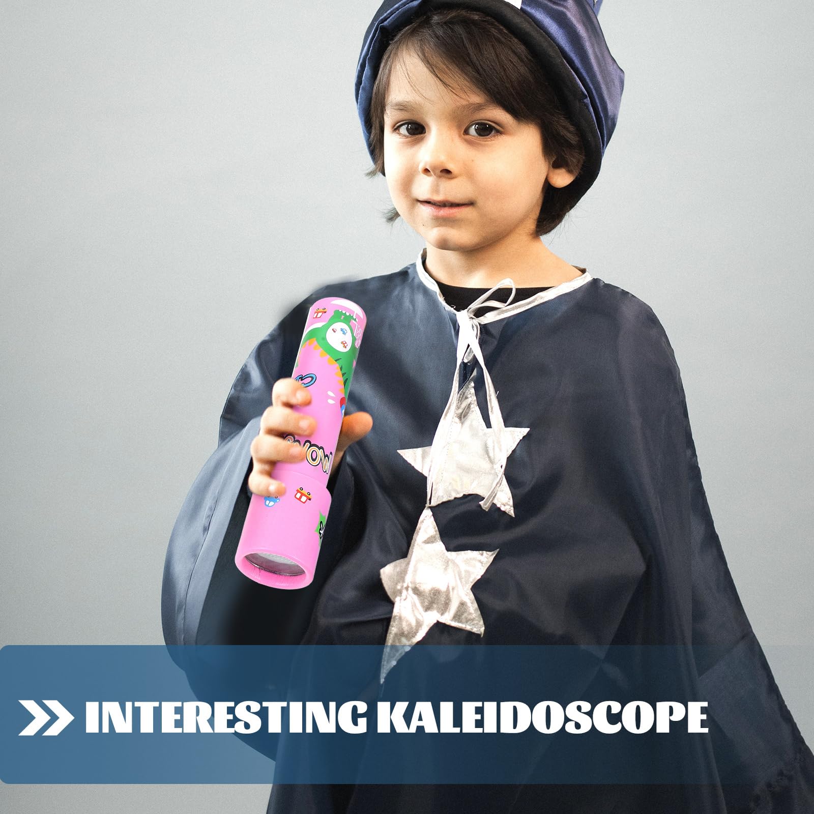 Zerodeko Caleidoscopio per Bambini Giocattolo Scientifico di Carta Mini Kaleidoscopio Educativo 6 Pollici Gioco Esplorativo per Sviluppo Visivo E creatività