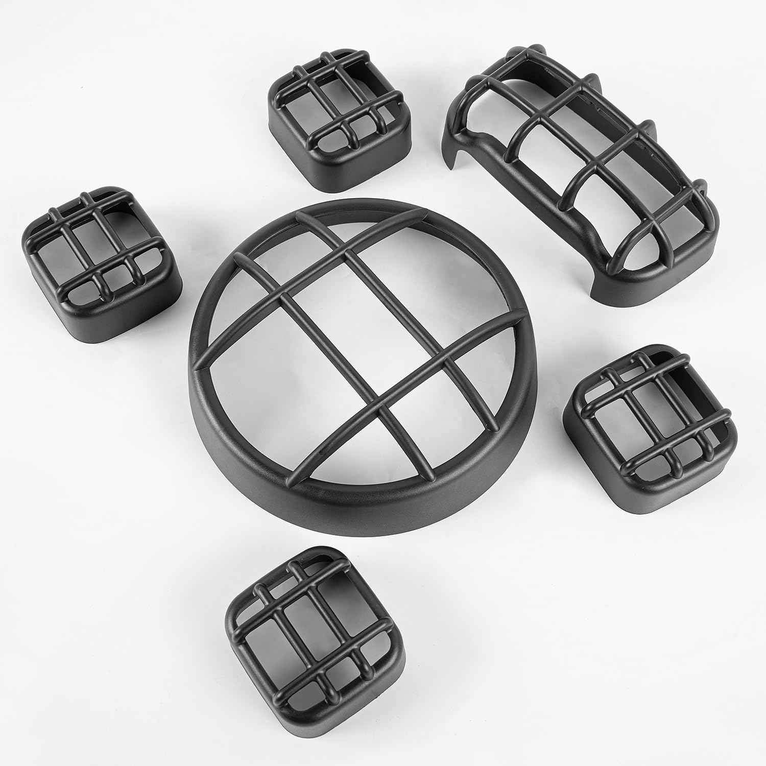 Protector De Faro Tipo Rejilla Para Honda CT125 Trail, Hunter Cub, Monkey Y Dax 125, Color Negro