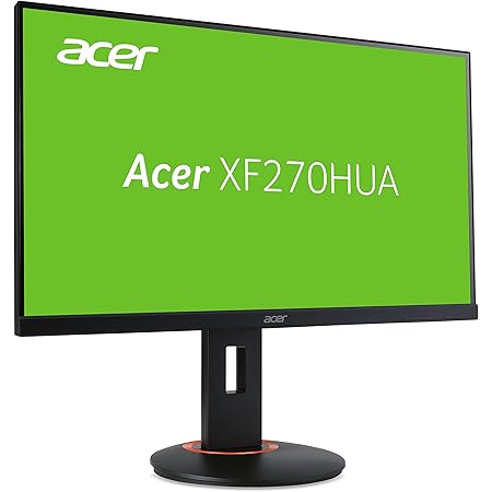 Acer XF270HUA 69 cm (27 Inch) Gaming Monitor (HDMI 2.0, DVI, USB 3.0 Hub, Displayport, 4ms Response Time, 144Hz, WQHD (2560x1440) black