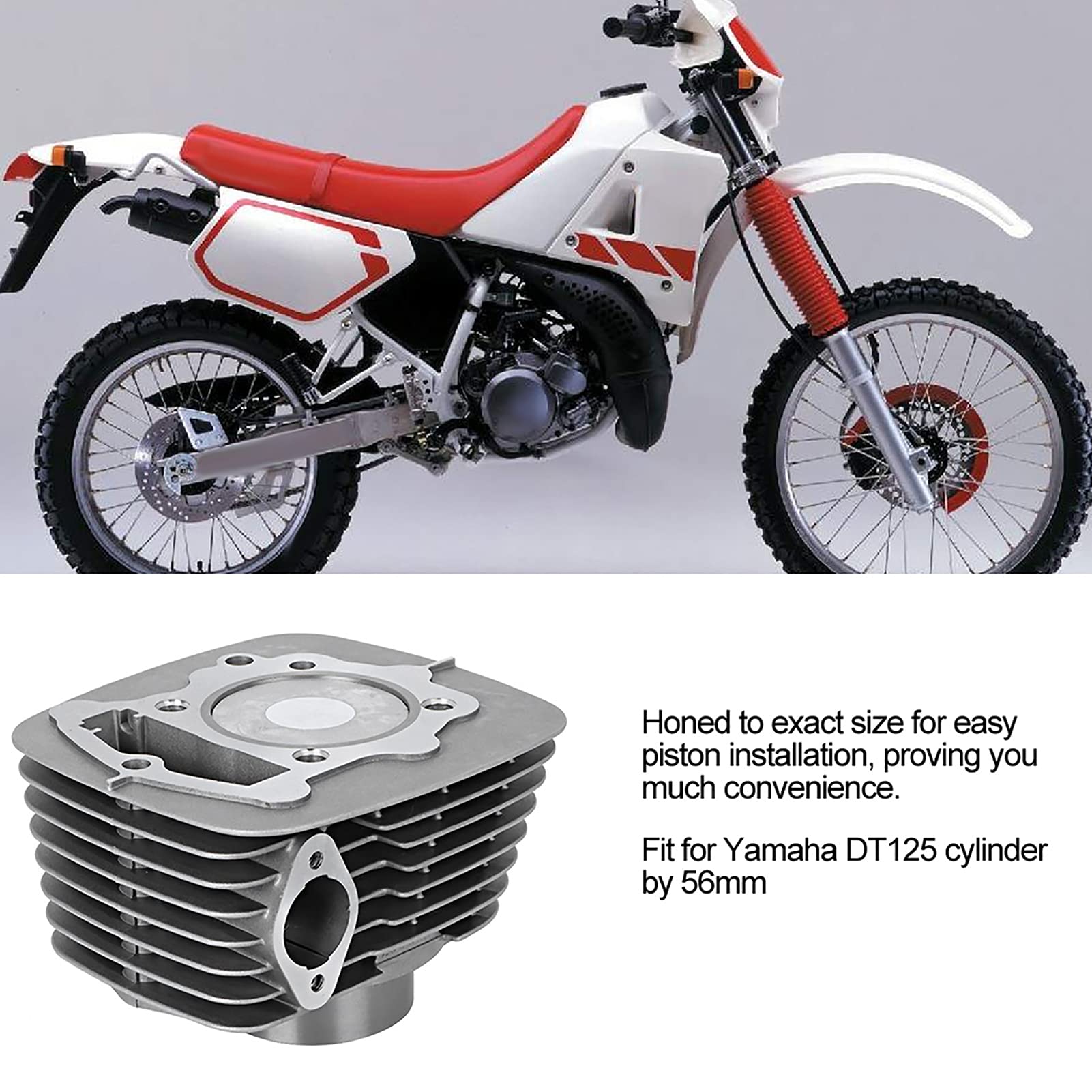 Generic Kit di Sostituzione delle Fasce Elastiche del Cilindro del Motore, Materiale in Alluminio Resistente, Adatto per ATC 200 XL200 ATC 250 per gli Appassionati di Moto